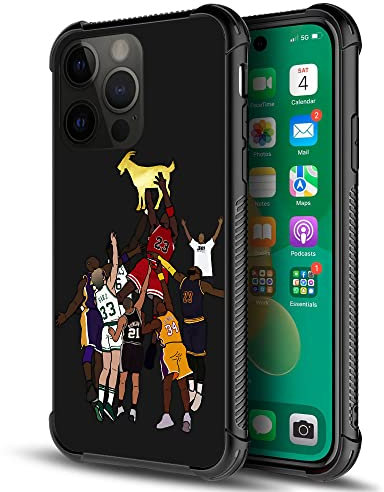 iPhone 14 Pro Hülle, Basketballspieler 35 Muster iPhone 14 Pro Hülle für Jungen und Herren, weiches TPU-Bumper Design, stoßfest, kompatibel mit Apple iPhone 14 Pro 6.1 Zoll Basketballspieler 35