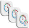 3Pcs Analoger Raumthermo-Hygrometer zur einfachen Überwachung des Innenklimas.