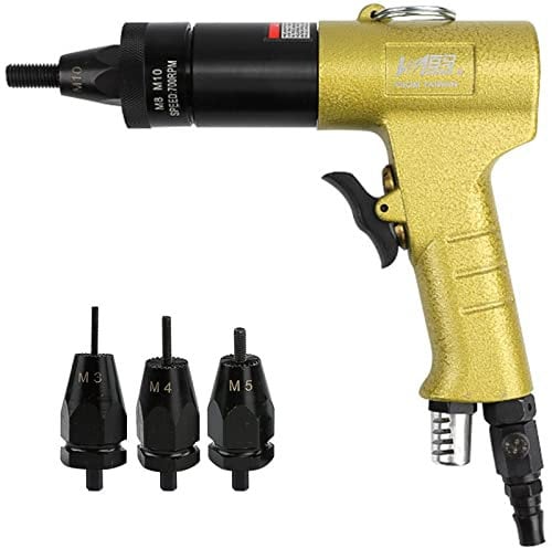 Blindniet-Pistole Pneumatisches Nietpistole Nietwerkzeug Nietmutternpistole Nietwerkzeug Automatische Nietpistole Druckluft Werkzeug Luftnietmutternpistole Mit Zugmutter,801+M3 M4 M5