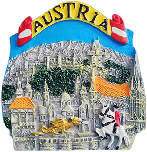 Österreich Magnet Kühlschrank Kühlschrank Magnet Dekoration Aufkleber Souvenir Harz Handwerk Küche Whiteboard