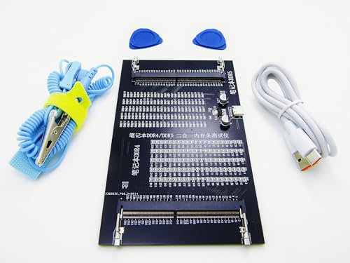 Lingvetron Laptop DDR4 DDR5 Computer RAM Module Tester Card Combo Set Quick Easy Diagnostic Analyzer Kit Test Removable Motherboard Memory All Speed Voltage