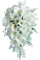 Hochzeitsstrauß für Braut, weiße Calla-Lilie, Wassertropfen, Wasserfall, romantische Hochzeit, künstliche Blumensträuße, kaskadierende Brautsträuße für Hochzeitszeremonie und Jahrestag,