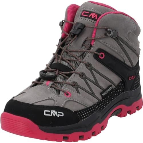 CMP Unisex Kinder Kids Rigel Mid Trekking Shoes Wp Kids Rigel Mid Trekking Shoes Wp, Mandel-Fuchsia, 36 EU, Fuxia Mandel, 36 EU
