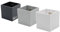 KalaMitica - Lot de 3 cubes magnétiques 6,5 cm - Plomb, Glace, Blanc - Boîtes de rangement ou porte-pots magnétiques avec aimant puissant pour tableaux magnétiques muraux