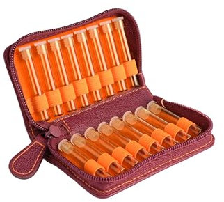 Taschenapotheke Globuli Kunstleder Pflaume für 16 Gläser