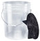 BenBow - Wascheimer mit Schmutzsieb - 20 Liter transparent - Robust langlebig und ideal für die professionelle Hand-Autowäsche und Werkstattanwendungen - Waschanlage - perfekt zum Sauberhalten