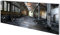 Wallario Wandgarderobe aus Glas in Größe 80 x 30 cm mit Memoboard-Funktion, Motiv: Alte Industriehalle leerstehend und einsam | 5 Kleiderhaken zum Aufhängen von Jacken