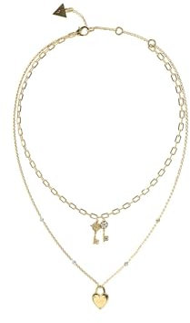 Guess JUBN04216JWYGT-U Herz und Schlüssel Halskette