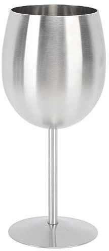 ANKROYU Copas de vino altas de acero inoxidable, copas altas de metal irrompibles, tazas de cerveza para champán, tazas para fiesta, oficina, aniversario de boda