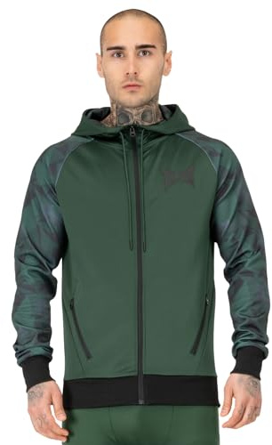 Tapout Herren Funktionsoberteil mit Kapuze Normale Passform Training Hoodie