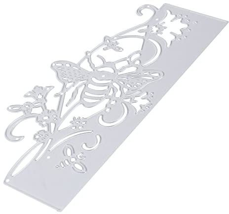 PLAFOPE Stanzform aus Hochkohlenstoffstahl Selbstgemacht Leichte und Kreative Prägeschablone Bienenmuster Scrapbooking für Kartengestaltung und Fotoalben