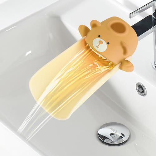 Wasserhahn verlängerung kinder Mit Temperatursensoreffekt für Kleinkinder | ODIWEN Wasserhahn Erweiterung für Kinder Wasserhahn Extender, Wasserhahnaufsatz für Kind, waschbecken verlängerung kinder
