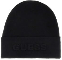 guess Mütze mit Logo AW5179POL01 Black L, Schwarz , L