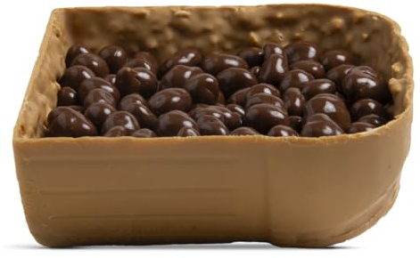 Panettone di caramello salato Artigianale (800 grammi) - Mezzo panettone Ripieno di arachidi ricoperte al cioccolato