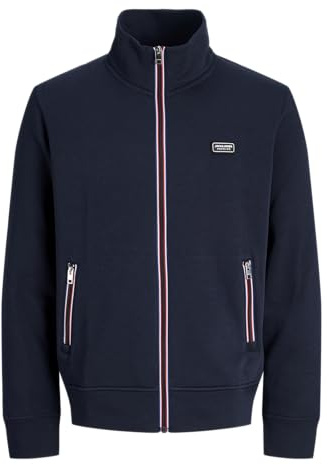 Jack & Jones Herren Jprbluronaldo Sweat Zip Cardigan SMU Ln Jprbluronaldo Sweat Zip Cardigan SMU Ln (1er Pack)