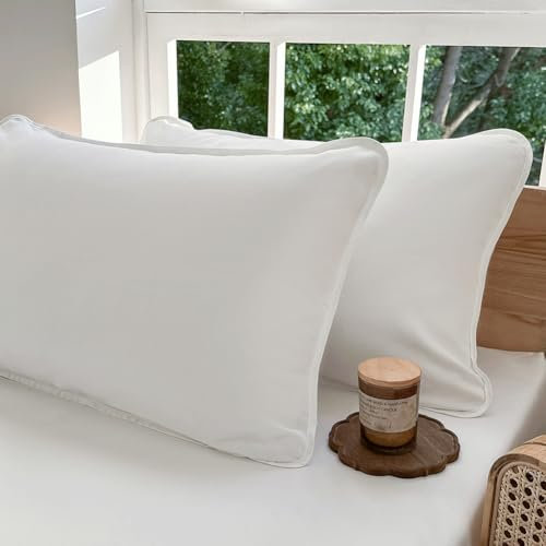 Milbenbezug Kissen 80x80cm 2er Set, Allergiker Kissenbezug, Kissenbezug gegen Hausstaubmilben, Allergie Bettwäsche Set Anti Milben 80x80cm Kissen