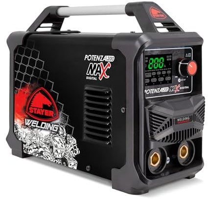 Equipo electrónico para soldadura por arco eléctrico de toda clase de electrodo recubierto. POTENZA 200 MAX Digital STAYER