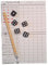 Generisch Würfelspiel Spielzäddel Bollehuet DIN A5 Spielblock mit Stift und 5 Würfel (schwarz)