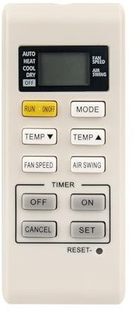 ALLIMITY A75C3755 A75C4165 Mando Aire Acondicionado Compatible con Panasonic AC A/C CS-UE9PKE CU-UE9PKE CS-UE12PKE CU-UE12PKE CS-RE9PKE CU-RE9PKE CS-RE9PKE-3 CS-RE12PKE CU-RE12PKE