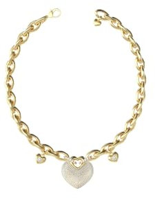 GUESS Damen-Kette Pavée Herzen Goldfarben JUBN05205JWYG