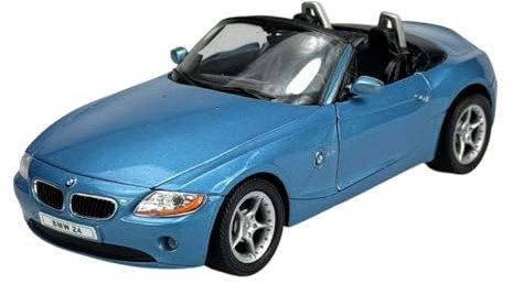 Welly Modell Auto Kompatibel mit BMW Z4 E85 Cabrio Offen Blau 2002-2008 ca 1/24 1:24 Metall Modell Auto Die Cast Neu im Kasten 22421