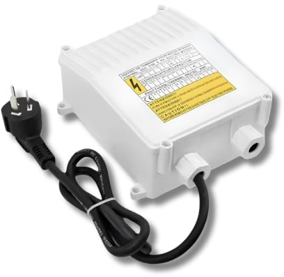 Brunnenpumpe Schaltbox Tiefbrunnenpumpe motorschutzschalterbox elektrische Anschlussbox Schaltkasten Control Box 370-2200 Watt (250W, 20uf, 5A)