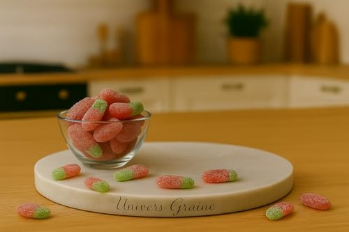150 gr. de Fraise Acidulées - Vegan Sour Strawbies - VEGAN - SANS LACTOSE - SANS GLUTEN - Bonbon - 801