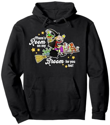 Funny, there is room for you on my broom too, teacher, Halloween Pullover Hoodie