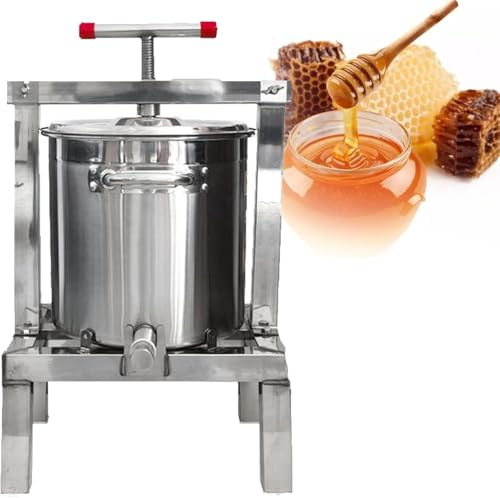 Hydropress Presse à Vin de Fruits Manuelle pour Cidre et Jus, Extracteur de jus en Acier Inoxydable pour Pommes, Raisins et Autres Fruits, Idéal pour le Brassage Maison