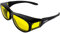 Global Vision Eyewear Escort Sicherheitsbrille, gelbe getönte Gläser