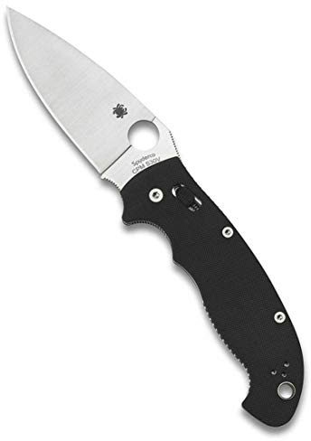 Spyderco Unisex – Erwachsene, Taschenmesser, Manix-2 XL, Klinge: 9.5 cm, schwarz, Klappmesser, Taschenclip, stahlklinge, normal, Manix 2 XL Black G-10