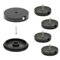 Wagner QuickClick® Kunststoffgleiter Möbelgleiter Stuhlgleiter 4er-Set zum Anschrauben - 4X Basis+Schraube+Gleiteinsatz austauschbar - Kunststoff Black - Durchmesser Ø 40 mm - Made in DE - 15807400