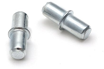 Shelf Supports Plug in Steel PEGS PINS 5 mm Hole Pack of 20