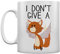 Tasse I Don't Give A Flying Fox weiß