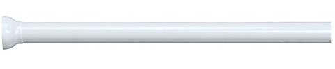 Spirella, Barre de Douche Droite Spirille 1009913 Malta en Aluminium Laqué Blanc, Ajustable de 125 à 220 cm, Dimensions 127x3x3 cm, Idéale pour Salle de Bain, Taille 125-220 cm, Couleur Blanc