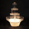 Crafts Central Fuente de agua de plástico iluminada para bodas, ideal para centros de mesa de pasteles, fiestas, decoración de oficina y decoración del hogar
