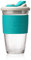MOCHIC CUP Reusable Coffee Cup Glass Travel Mug with Lid and Non-Slip Sleeve Dishwasher and Microwave Safe Portable Durable Drinking Tumbler BPA-Free (Mint Green,16oz/454ml)