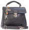 Catwalk Collection Handbags - Damen Leder Umhängetasche - Crossbody Bag/Handtasche Mittelgroß - Verstellbarer Abnehmbarer Gurt - PANDORA - Schwarz