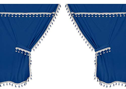 Lampa 96004 Premiere Smart Cabin, Set Tende Microfibra per Camion - Blu