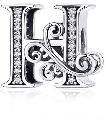Lorrifal Solid 925 Sterling Silber Brief Initial H Charm Pandora Europäische Armband Halskette Frauen Mädchen Schmuck Geschenk