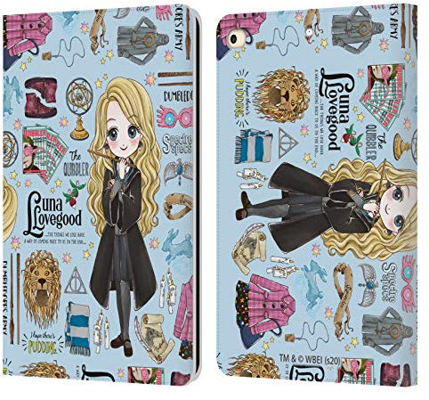 Head Case Designs Offiziell Zugelassen Harry Potter Luna Muster Deathly Hallows XXXVII Leder Brieftaschen Handyhülle Hülle Huelle kompatibel mit Apple iPad 9.7 2017 / iPad 9.7 2018