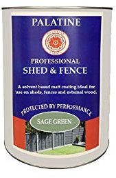Palatine Professional Shed & Fence 2.5lt | Oil Based Paint for use on Sheds & Fences (Sage Green)