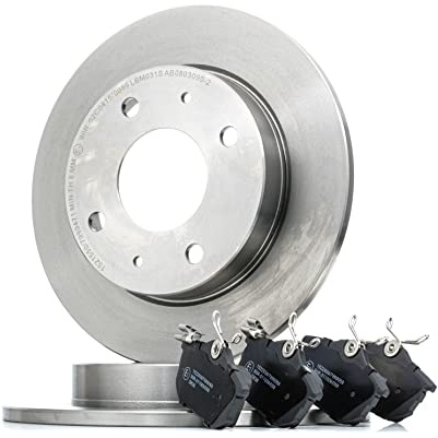 RIDEX Bremsenset Hinten 250mm Bremsscheiben und Bremsbeläge Kompatibel mit MITSUBISHI COLT VI Z3A, Z2A