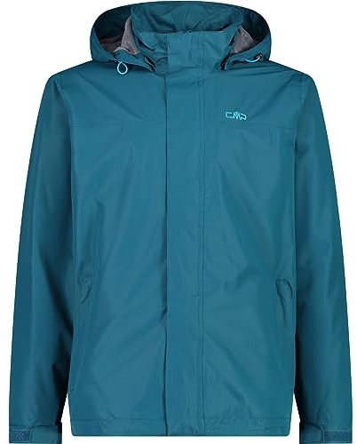CMP - Herrenjacke mit Kapuze und Druckknöpfen, Tiefer See, 58