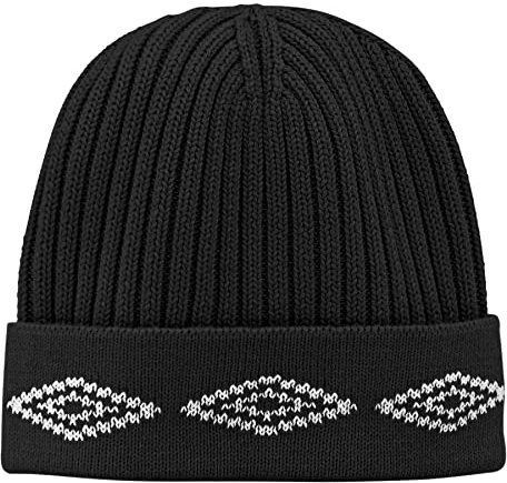 Umbro Men's Diamond Jacquard Knit Cap, Black - One Size fits Most