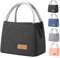 Sac à déjeuner isotherme, sac fourre-tout isotherme flamant rose à large ouverture, sac isotherme résistant à l'eau et aux fuites pour adultes, enfants, pique-nique en plein air, travail (noir)