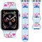 Cartoon-Armband, kompatibel mit Apple Watch, 38 mm/40 mm/41 mm/42 mm/44 mm/45 mm/46 mm, niedliches Ersatzarmband für Apple Watch Serie 10, 9, 8, 7, 6, 5, 4, 3, SE2, Silikon-iWatch-Band für Damen und