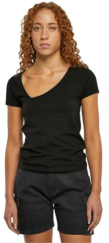 Urban Classics Damen Ladies Organic Asymmetric Neckline Tee