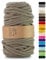 Netuno 1x Makramee-Garn Dunkelbeige 9 mm 50 m Baumwollkordel mit Polyesterkern Kordel aus Baumwolle Kordelband Naturkordel Baumwollgarn für Makramee Basteln Garn dick Kordel farbig Cotton Cord