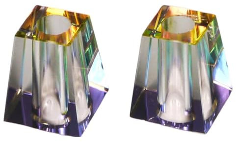 Glutkiller Regenbogenfarben aus Glas für Aschenbecher (Gelb Regenbogen - 2 Stück)